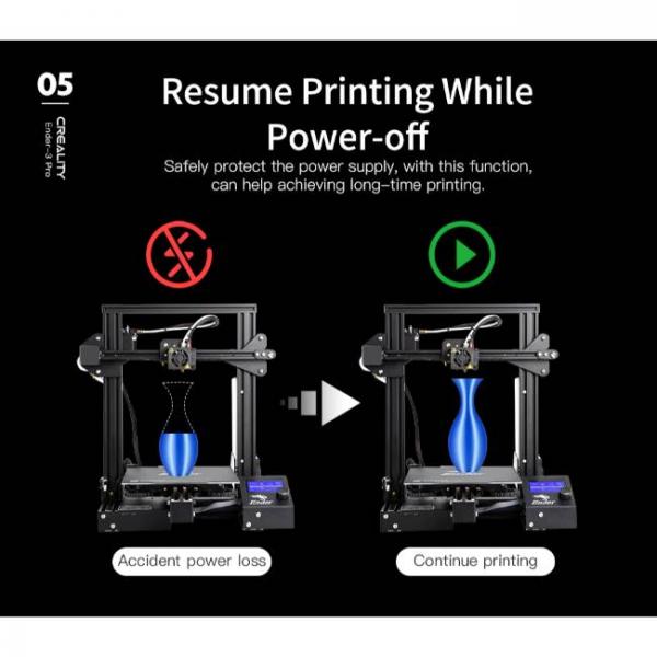 3D εκτυπωτής γρήγορης και υψηλής ακρίβειας Creality με λειτουργία συνέχισης εκτύπωσης