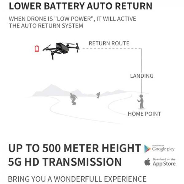 ανθεκτικό και σταθερό drone με κάμερα Sony HD και κουμπί αυτόματης επιστροφης