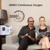 Ρυθμιζόμενη συσκευή καθαρισμού αέρα φορητή μηχανή συμπύκνωσης οξυγόνου με 3000 ώρες συνεχούς οξυγόνου