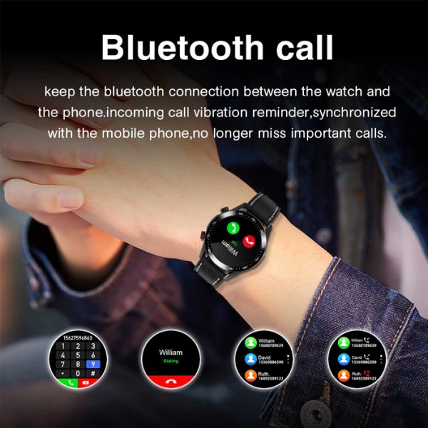 full waterproof sport smart watch with bluetooth calls