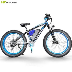 οικονομικό ηλεκτρικό ποδήλατο σε μπλε χρώμα