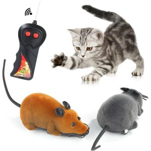 φτηνό ποντίκι με τηλεχειριστήριο που λατρεύουν να κυνηγούν τα γατάκια