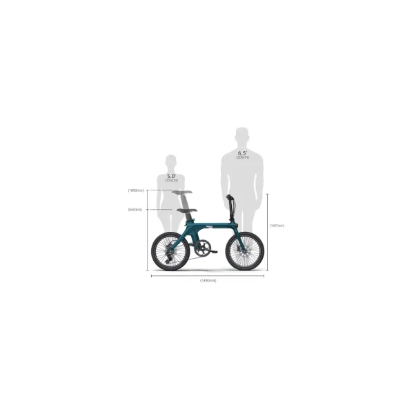 φουτουριστικό ηλεκτρικό ποδήλατο που μεταφέρεται εύκολα