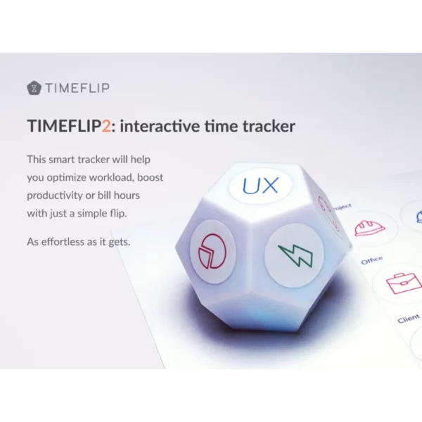 timeflip2 διαδραστικός έξυπνος ανιχνευτής χρόνου με μόνο ένα μικρό άγγιγμα