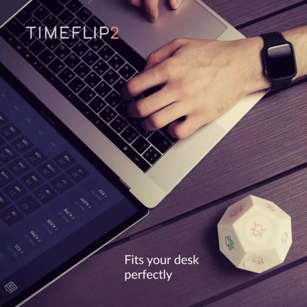 timeflip2 διαδραστικό έξυπνο πρόγραμμα παρακολούθησης χρόνου που μεταφέρεται παντού