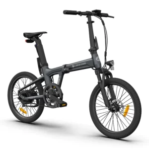 φτηνό αναδιπλούμενο ηλεκτρικό ποδήλατο χωρίς γκάζι σε γκρι χρώμα