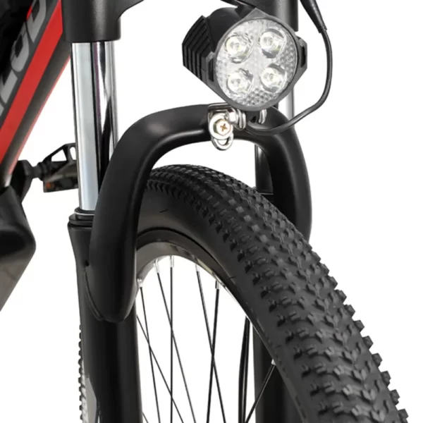 Ηλεκτροκίνητο ποδήλατο με μπροστινό και πίσω φως LED.