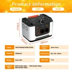 Φορητός Σταθμός Παραγωγής Ενέργειας με Μπαταρία Λιθίου (500W-1000W) - Image 6