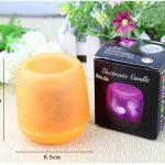 Πολύχρωμο Ηλεκτρονικό LED Kερί με Αισθητήρα Ήχου