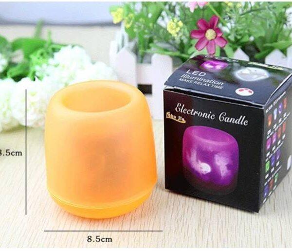 Πολύχρωμο Ηλεκτρονικό LED Kερί με Αισθητήρα Ήχου