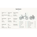 ADO A20S Air Αναδιπλούμενο Ηλεκτρικό Ποδήλατο χωρίς Χειρόγκαζο - Image 4