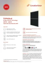 Canadian Solar Ηλιακό Πάνελ 420 Watt Μαύρο Πλαίσιο TOPHiKu6 N-Type - Image 2