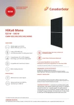 Canadian Solar Ηλιακό Πάνελ 545 Watt Μαύρο Πλαίσιο HiKu6 Mono - Image 2