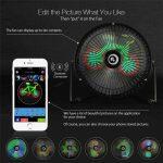 Digoo DG-TF111 Ηλεκτρικός Aνεμιστήρας με Πολύχρωμη LED Οθόνη - Image 3