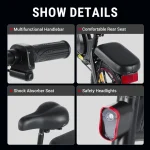 DYU D16 Έξυπνο Αναδιπλούμενο Ηλεκτρικό Ποδήλατο - Image 9