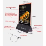 Επιτραπέζια Προβολή Μενού με Φως LED και Σταθμό Φόρτισης - Image 3