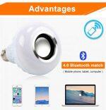 Meel 12W RGB Dimmable Έξυπνη Λάμπα Μουσικής με Τηλεχειριστήριο - Image 2