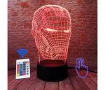 Iron Man - Ολογραφική Λάμπα με Οπτικό Φωτισμό 3D