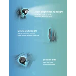 KuKirin C1 Αναδιπλούμενο Ηλεκτρικό Πατίνι με Χοντρά Ελαστικά - Image 9