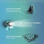 Kukirin V1 PRO Πτυσσόμενο Ηλεκτρικό Ποδήλατο με Χοντρά Ελαστικά - Image 11