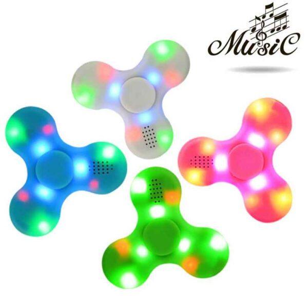 Fidget Spinner με φως LED και ηχείο Bluetooth