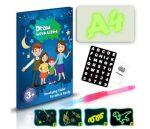 a4 glow draw board with light