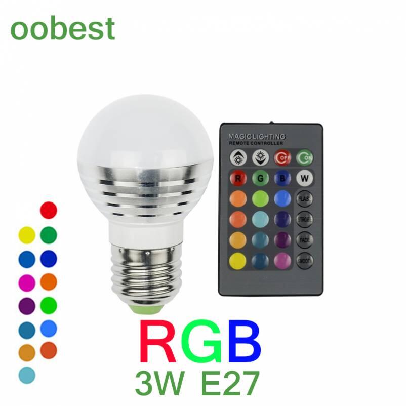 OOBEST-SMART-RGB-BULB_802x802 Oobest E27 (3W) RGB Έξυπνη Λάμπα Μουσικής με Τηλεχειριστήριο 24 Πλήκτρων - Image 1