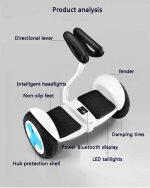 FLJ Ηλεκτρικό Δίτροχο Ηoverboard Έξυπνης Εξισορρόπησης με Έλεγχο Bluetooth - Image 8