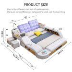 Έξυπνο Πολυλειτουργικό Κρεβάτι Μασάζ με Ηχεία Bluetooth και Γραφείο - Image 9