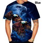 3D Εκτυπωμένο Αντρικό Casual Μπλουζάκι (μπύρα, χάμπουργκερ, αετός) - Image 11