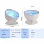 Νυχτερινό Φως Προβολής Κυμάτων Ωκεανού με Αναπαραγωγή Μουσικής - Image 5