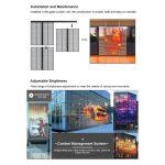 Διάφανης LED Οθόνη - Κουρτίνα για Τζάμια Βιτρίνας (τμ) - Image 4