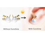 UV Σκουλαρίκια με Μαργαριτάρια και Εναλλαγές Χρωμάτων - Image 3