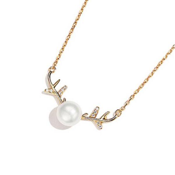 UV Κολιέ με Μαργαριτάρι και Εναλλαγές Χρωμάτων