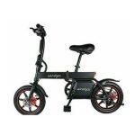 Εύκολα πτυσσόμενο μαύρο ηλεκτρικό ποδήλατο