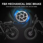 Z8 Ηλεκτρικό Ποδήλατο για το Χιόνι με Φαρδιά Ελαστικά και Κινητήρα 500 Watt - Image 7