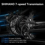 Z8 Ηλεκτρικό Ποδήλατο για το Χιόνι με Φαρδιά Ελαστικά και Κινητήρα 500 Watt - Image 13