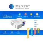 Gigxon G28B Φορητός Μίνι LED Βιντεοπροβολέας 3D