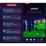 sports interactive projection with fitness guidance