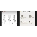 photo booth with a wide touch screen