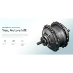 folding electric bike with automatic internal gear hub