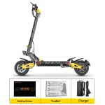 electric scooter with many accessories