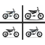 electric bike with nice colors