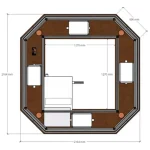 hologram table with large immersive surface