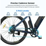 ηλεκτρικό ποδήλατο με πέντε επίπεδα υποβοήθησης πεντάλ