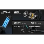 Ηλεκτρικό ποδήλατο μεγάλης αυτονομίας για μετακινήσεις