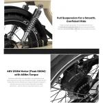 ηλεκτρικό ποδήλατο με χοντρά ελαστικά