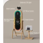 ρετρό photobooth με καθρέφτη