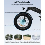 ηλεκτρικό ποδήλατο με χοντρά ελαστικά