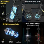 Hidoes C5 Πτυσσόμενο Ηλεκτρικό Ποδήλατο - Image 8